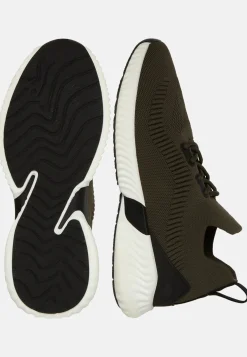 Army Green Recycled Yarn Willow Trainers|Boggi Milano Sale
