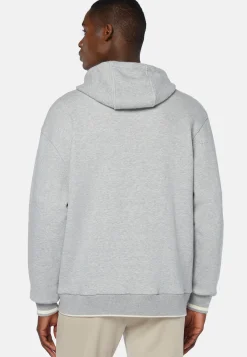 B939 Full-Zip Sweatshirt in a Cotton and Nylon Blend|Boggi Milano Hot
