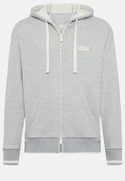 B939 Full-Zip Sweatshirt in a Cotton and Nylon Blend|Boggi Milano Hot