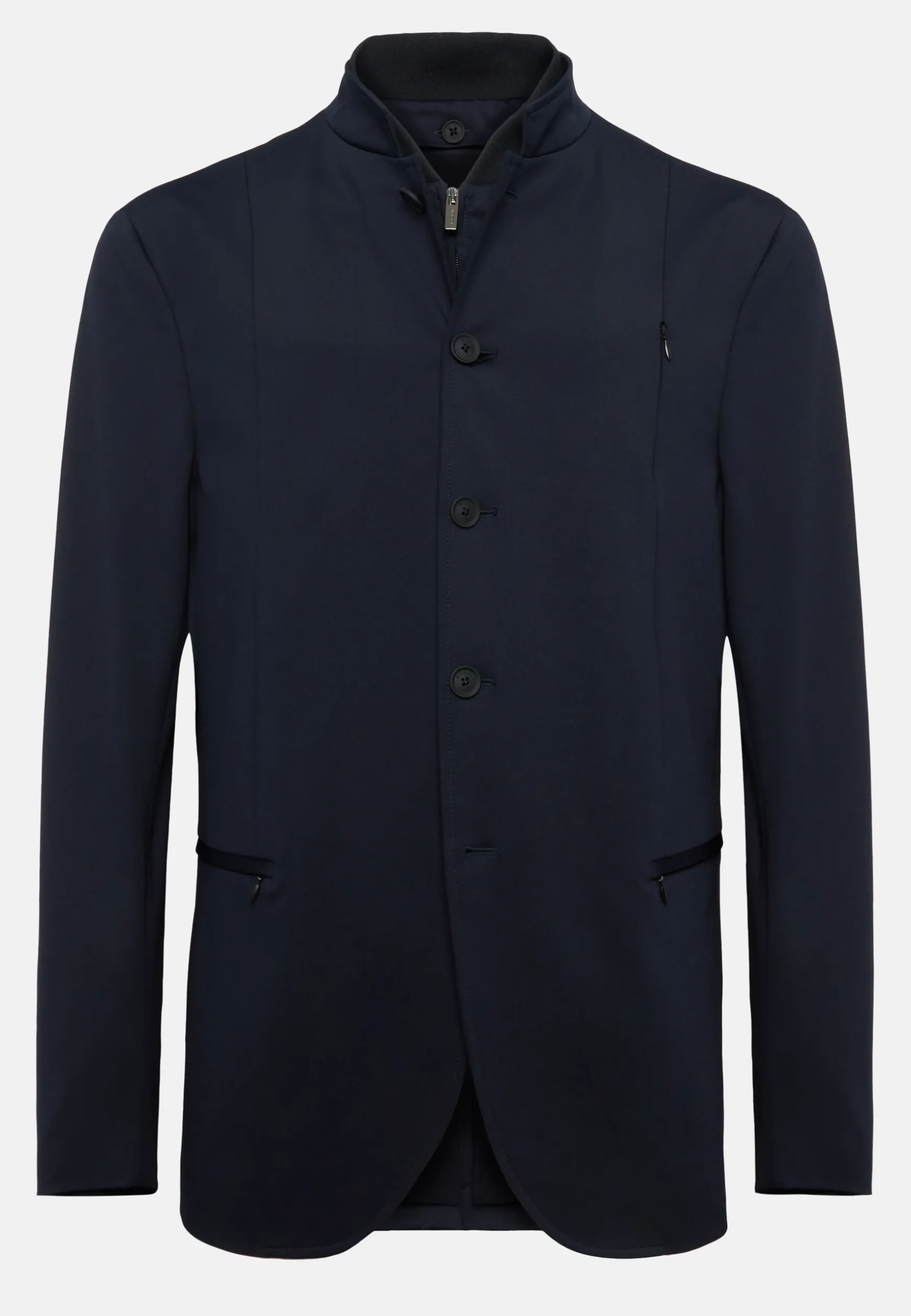 B Tech Blue Recycled Fabric Bicycle Jacket|Boggi Milano Outlet