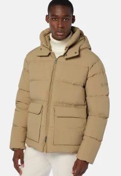 B Tech Goose Down Recycled Nylon Bomber Jacket|Boggi Milano Fashion