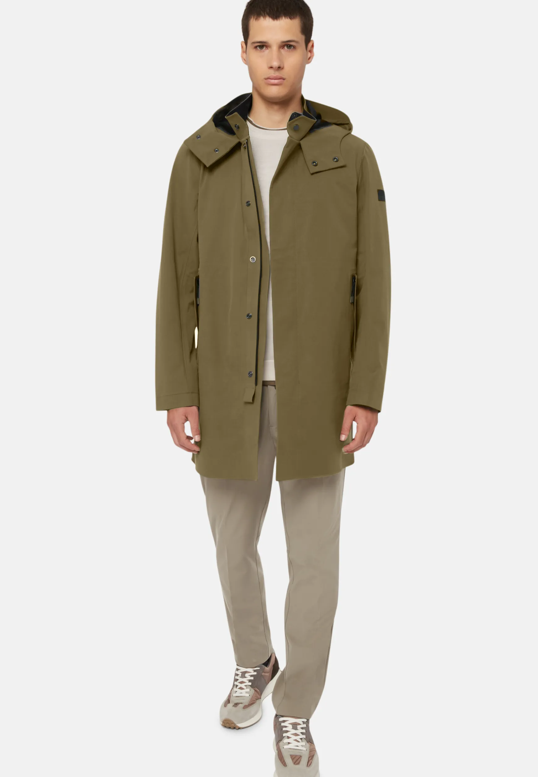 B Tech Recycled Technical Fabric Parka|Boggi Milano Shop