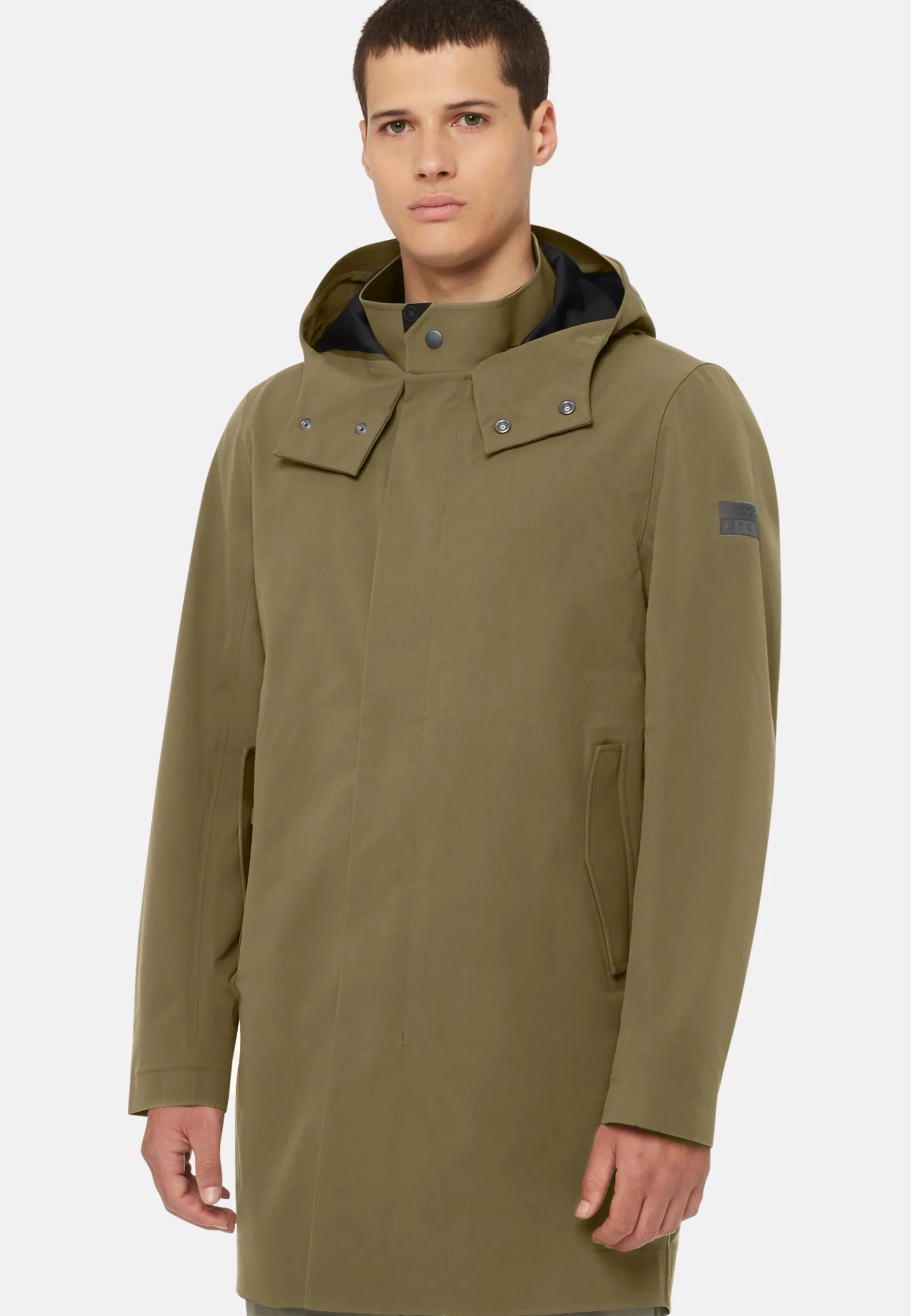 B Tech Recycled Technical Fabric Parka|Boggi Milano Shop