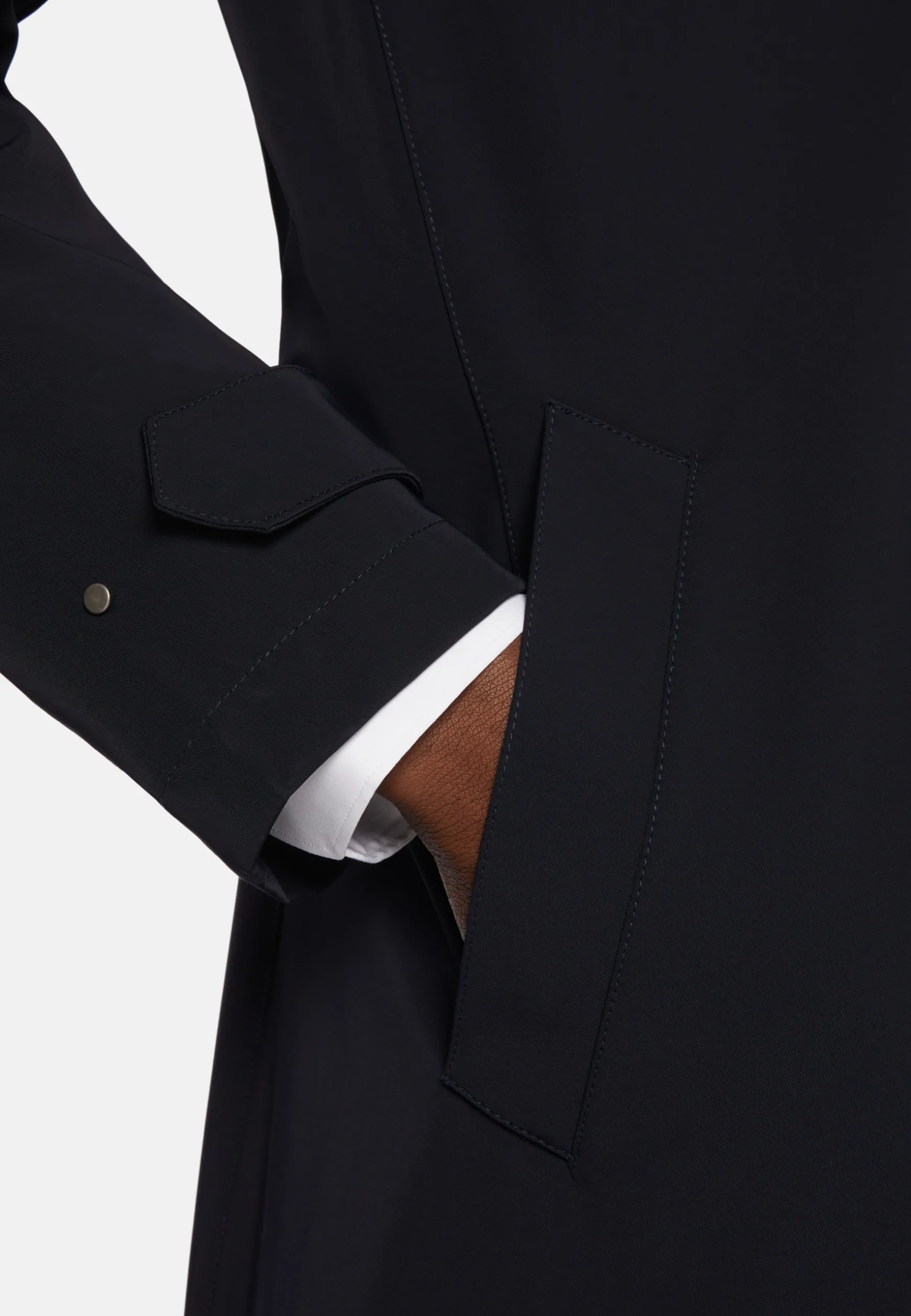 B Travel Technical Nylon Raincoat|Boggi Milano New