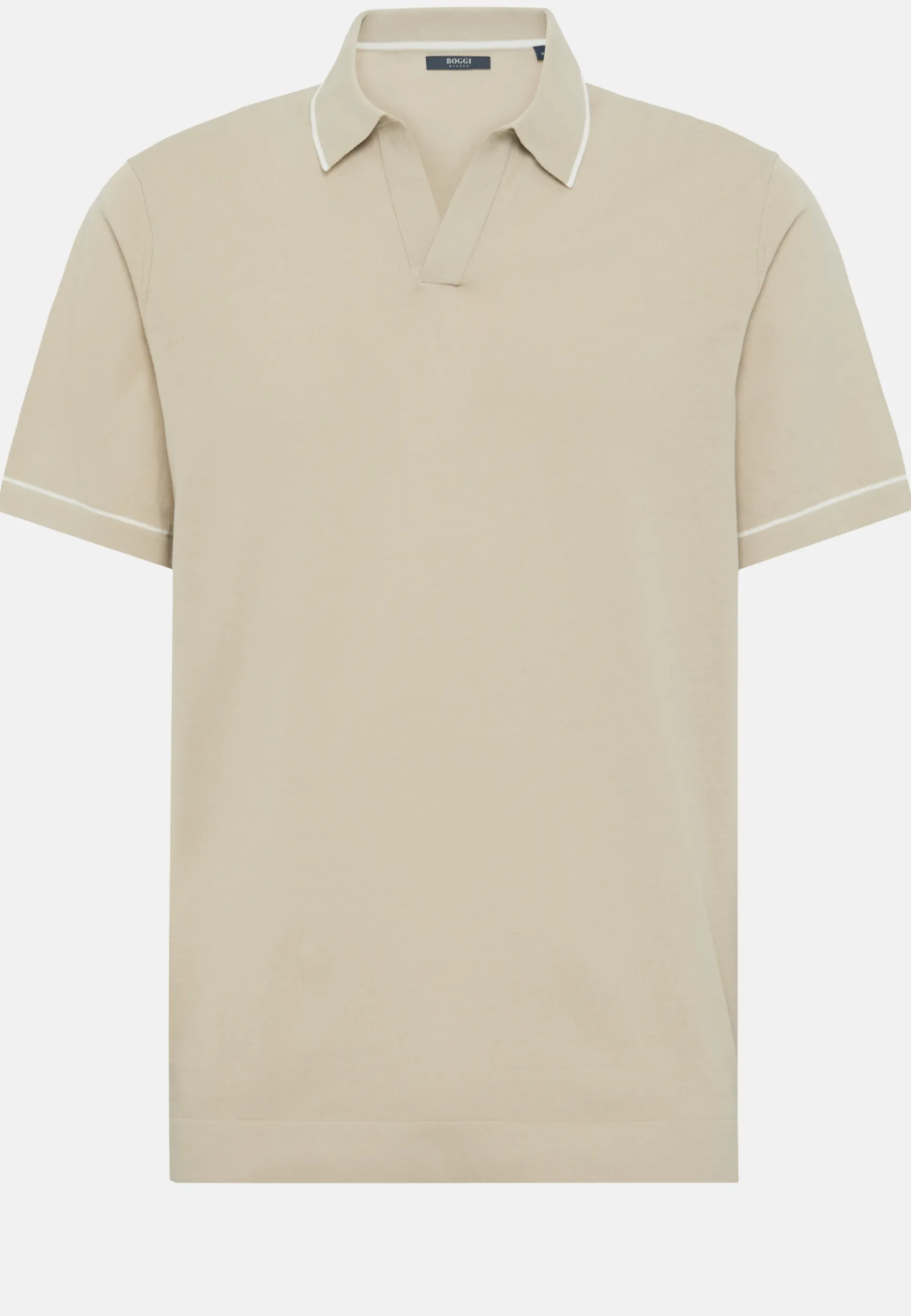 Cotton Crepe Knit Polo Shirt|Boggi Milano Flash Sale