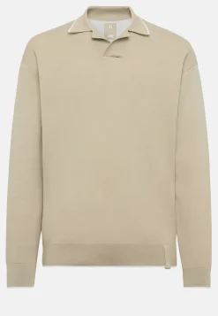 Cotton Open Neck Polo Jumper|Boggi Milano Sale