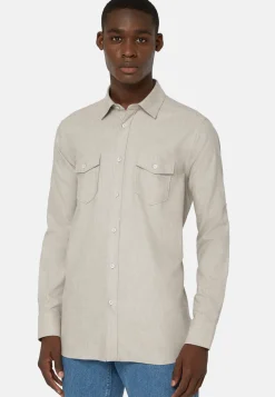 Cotton Tencel Shirt Regular Fit|Boggi Milano Cheap