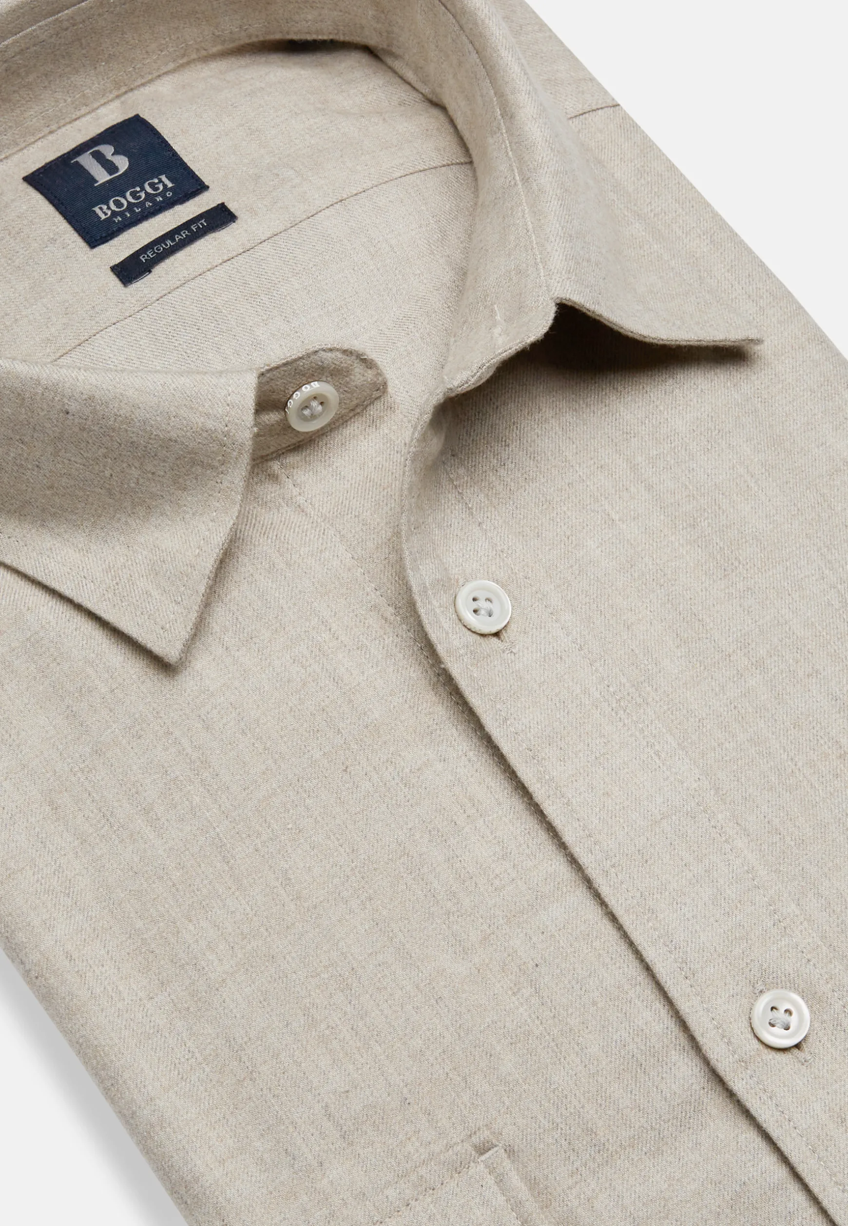 Cotton Tencel Shirt Regular Fit|Boggi Milano Cheap
