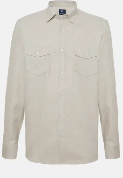 Cotton Tencel Shirt Regular Fit|Boggi Milano Cheap
