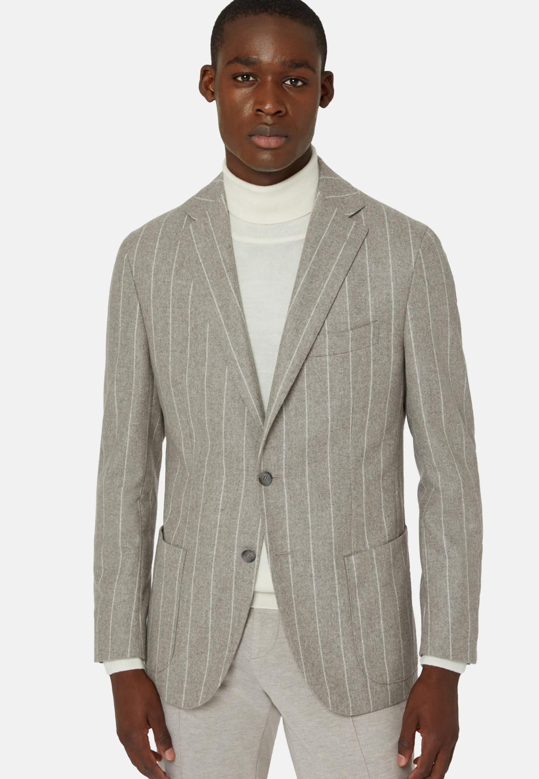 Jacket in Wool Flannel|Boggi Milano Cheap