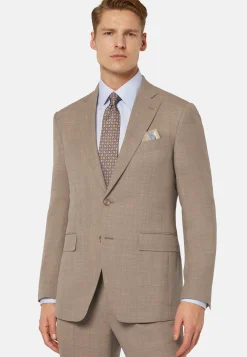 Prince of Wales Check Pure Wool Suit|Boggi Milano Cheap
