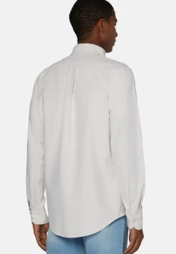 Beige Shirt In Organic Oxford Cotton, Regular|Boggi Milano Best Sale