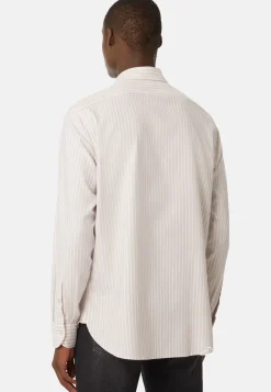 Striped Cotton Tencel Shirt Regular Fit|Boggi Milano Store