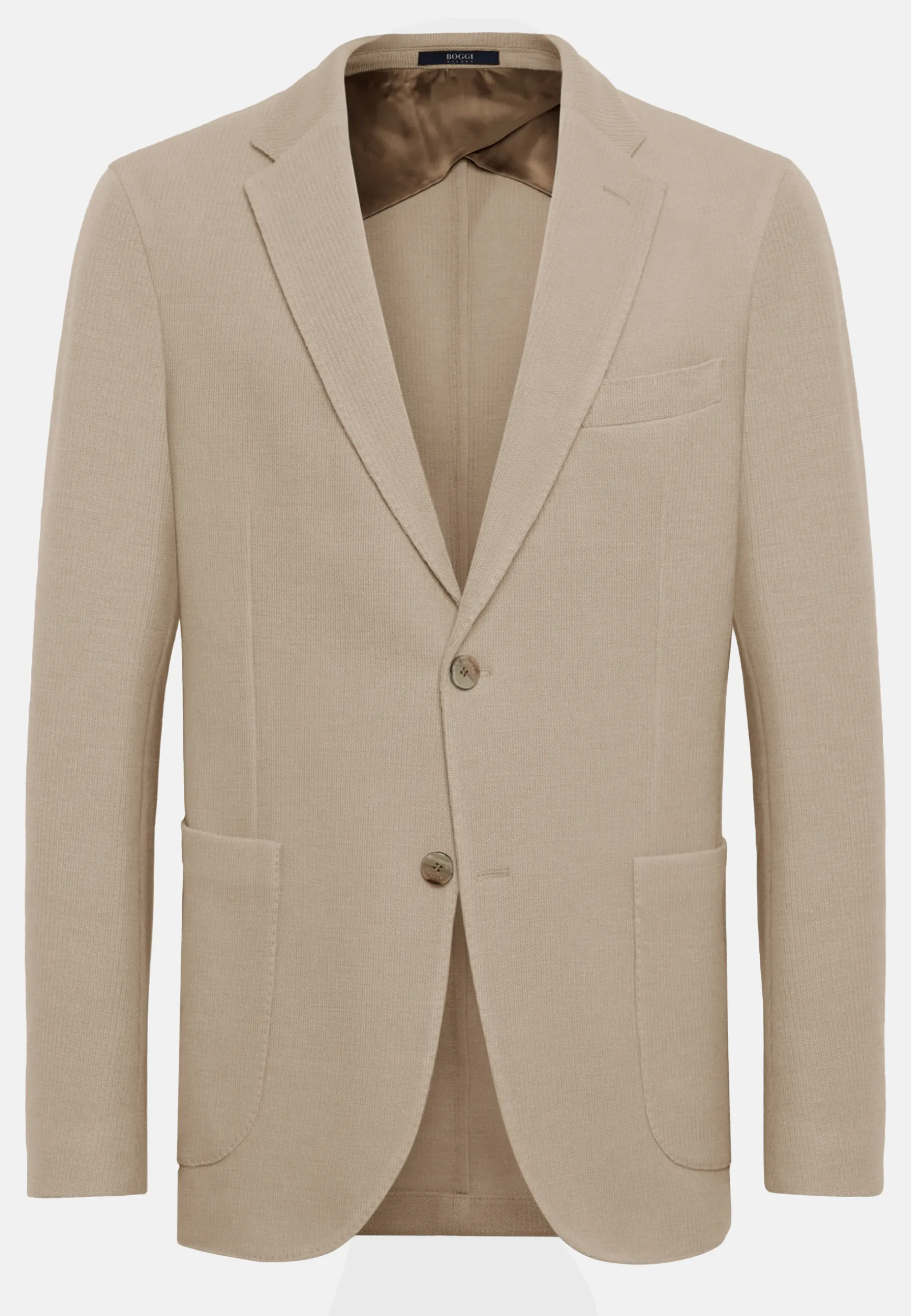 Textured Wool Jersey Jacket|Boggi Milano Hot