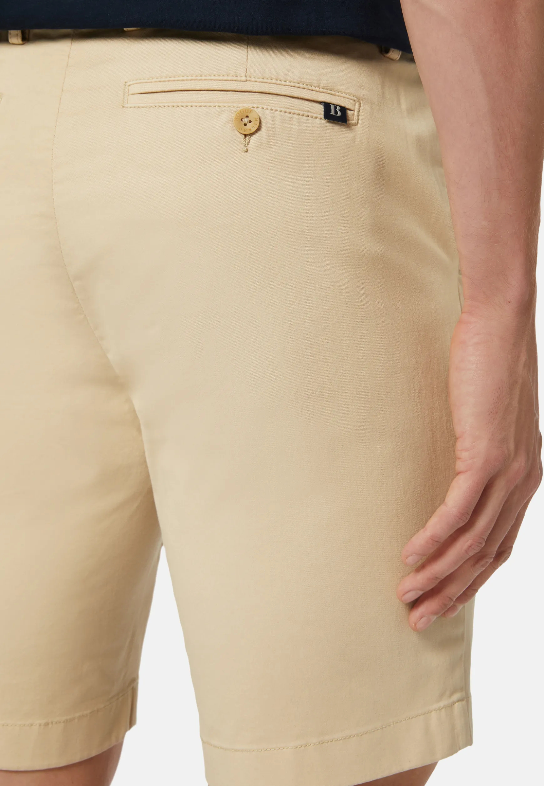 Bermudas in Stretch Cotton|Boggi Milano Fashion