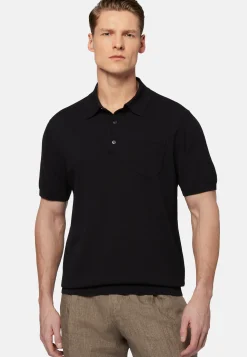 Cotton Crepe Knit Polo Shirt|Boggi Milano Flash Sale