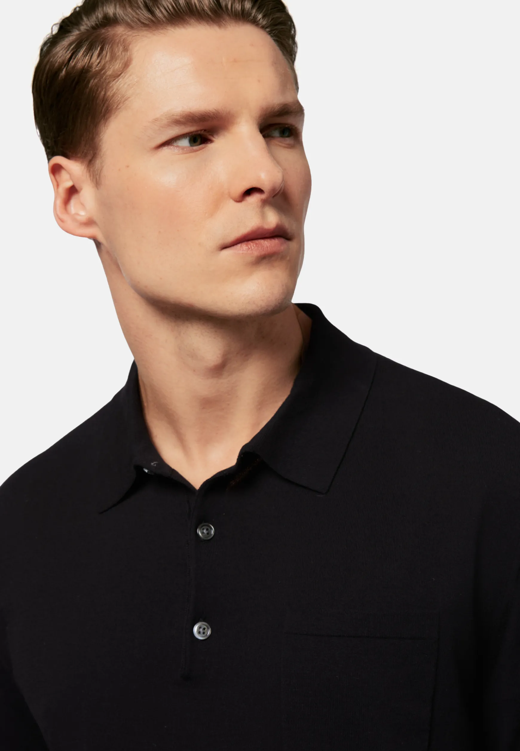 Cotton Crepe Knit Polo Shirt|Boggi Milano Flash Sale