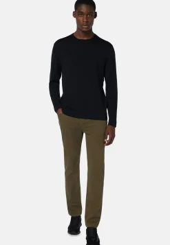 Crew Neck Jumper in Superfine Merino Wool|Boggi Milano Hot