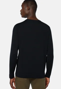 Crew Neck Jumper in Superfine Merino Wool|Boggi Milano Hot