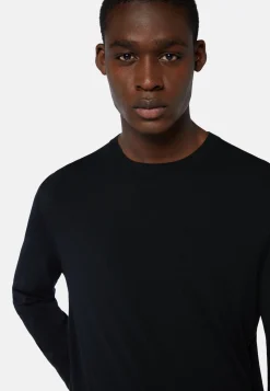 Crew Neck Jumper in Superfine Merino Wool|Boggi Milano Hot