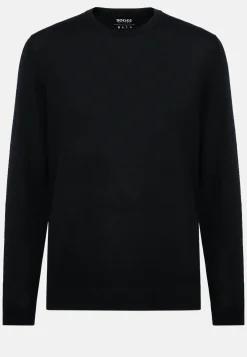 Crew Neck Jumper in Superfine Merino Wool|Boggi Milano Hot