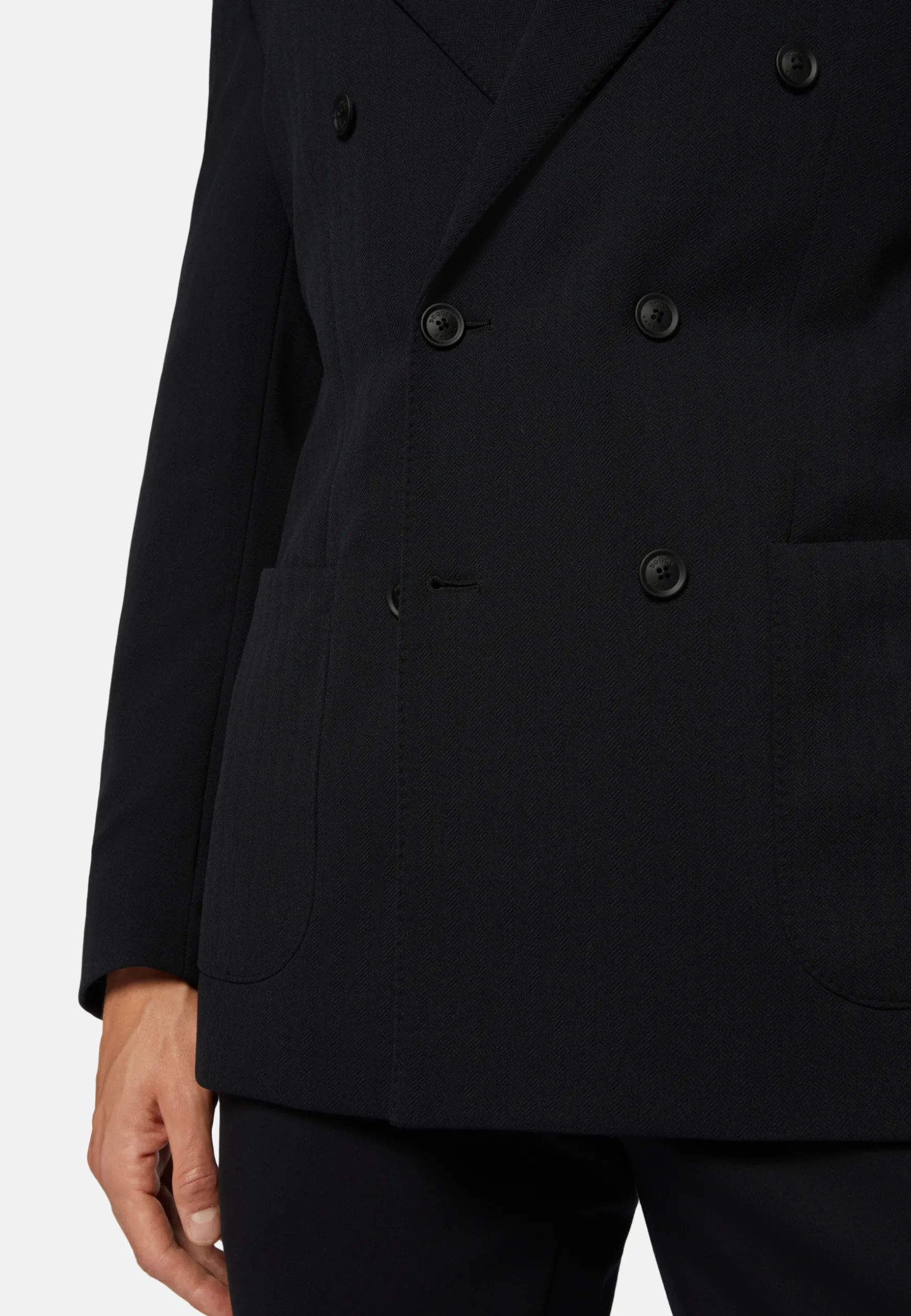 Double-Breasted Jacket in B Tech Nylon|Boggi Milano Online
