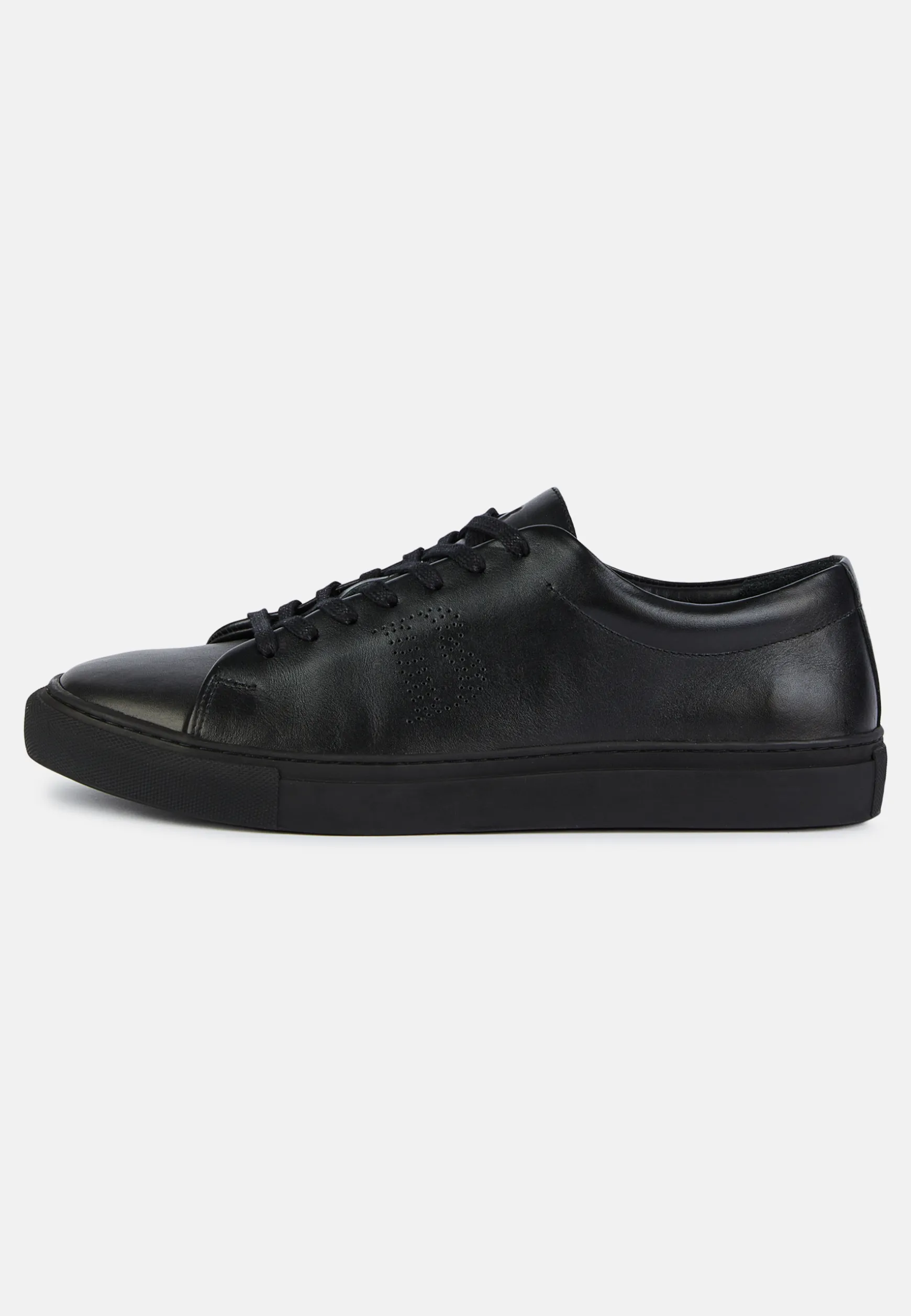 Leather Trainers with Logo|Boggi Milano Sale