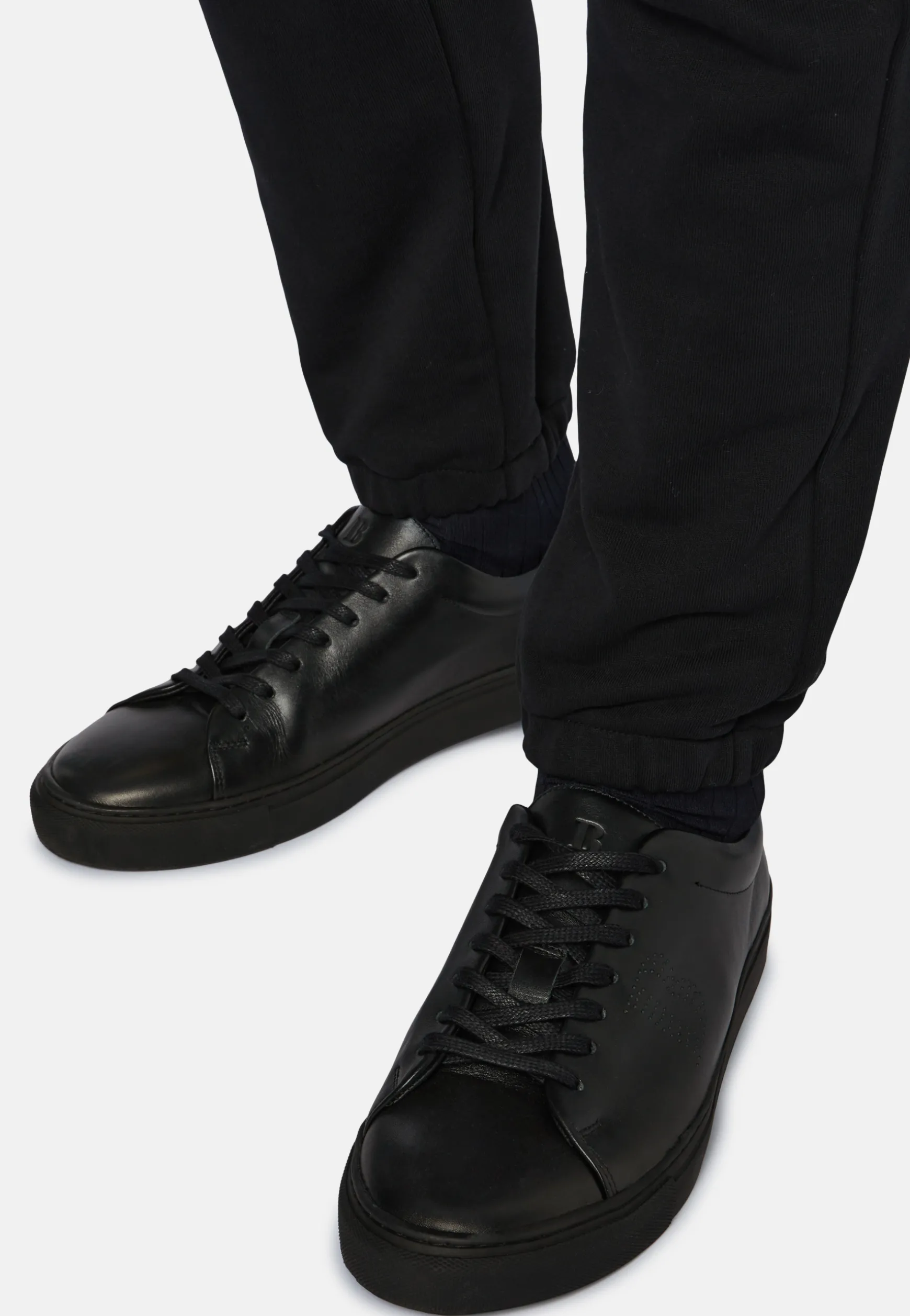 Leather Trainers with Logo|Boggi Milano Sale