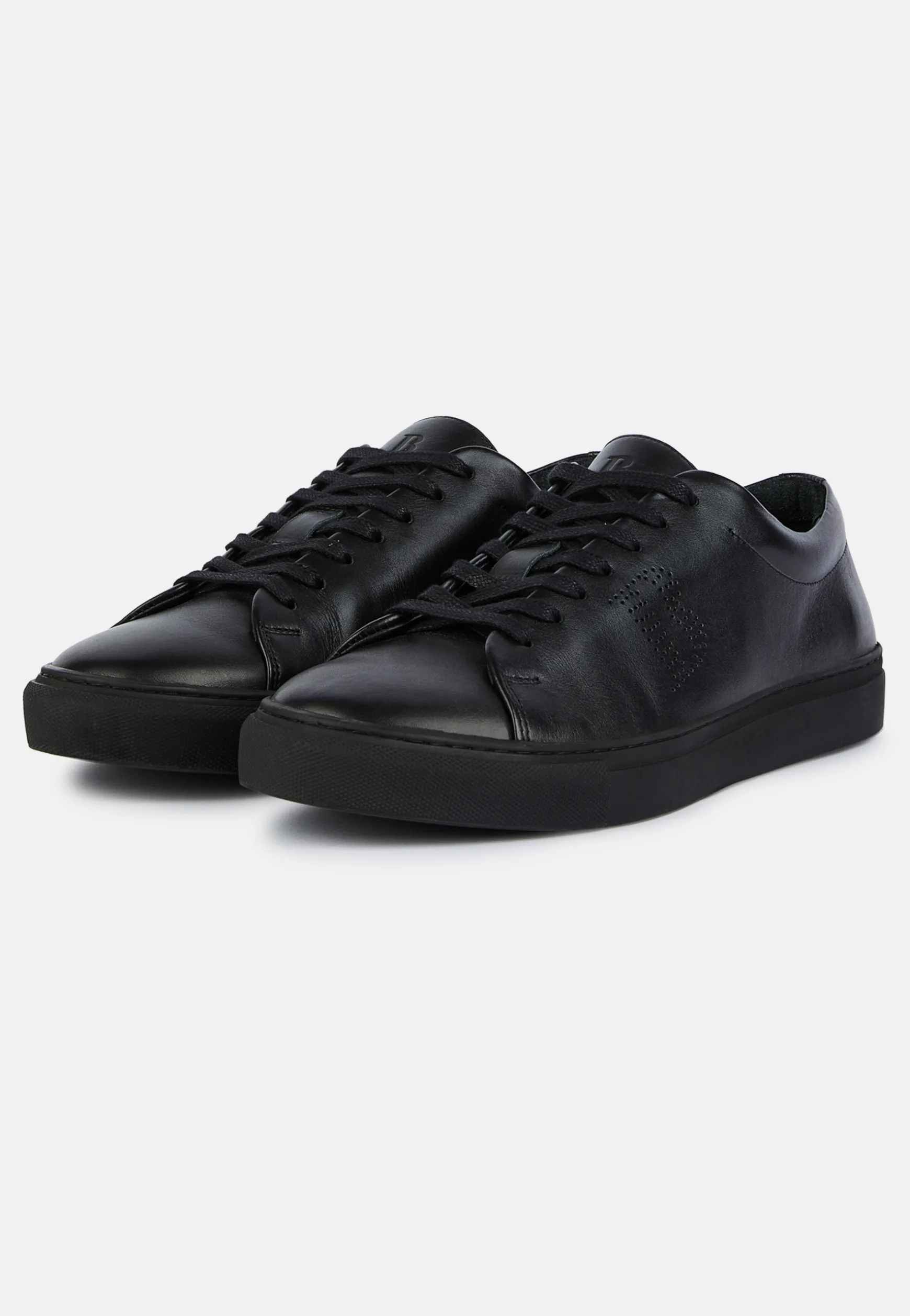 Leather Trainers with Logo|Boggi Milano Sale