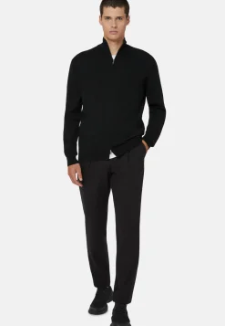 Merino Wool Full-Zip Jumper|Boggi Milano Fashion