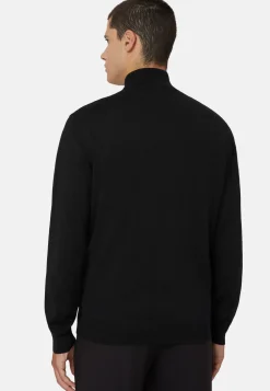 Merino Wool Full-Zip Jumper|Boggi Milano Fashion