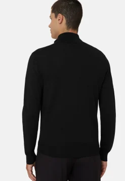 Merino Wool Half-Zip Jumper|Boggi Milano Online