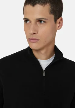 Merino Wool Half-Zip Jumper|Boggi Milano Online