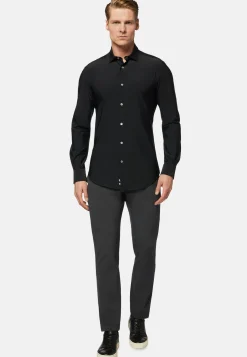 Stretch Nylon Slim Fit Shirt|Boggi Milano Store