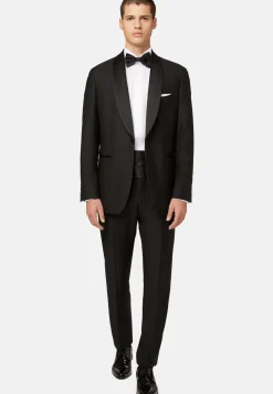 Wool Tuxedo Jacket with Shawl Collar|Boggi Milano Best Sale