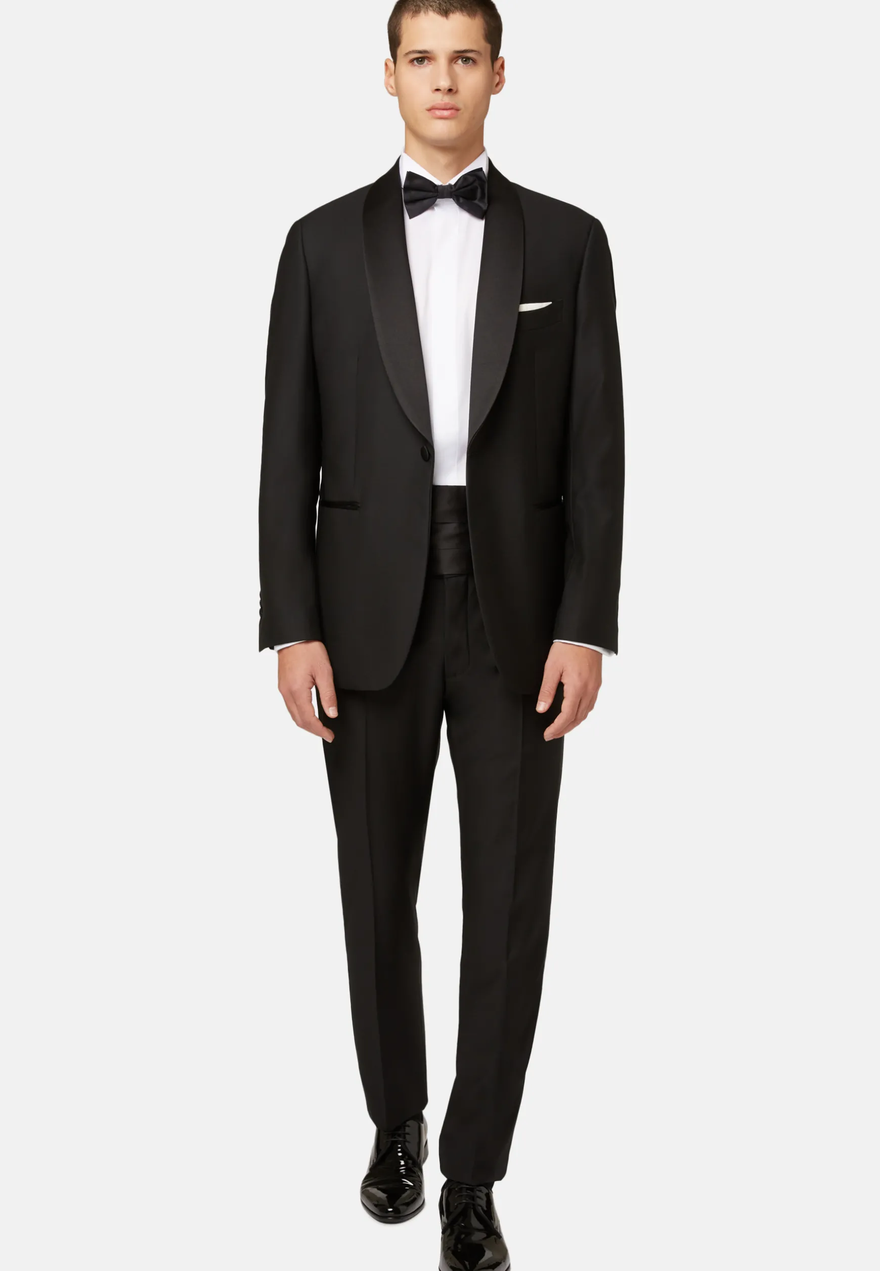 Wool Tuxedo Jacket with Shawl Collar|Boggi Milano Best Sale