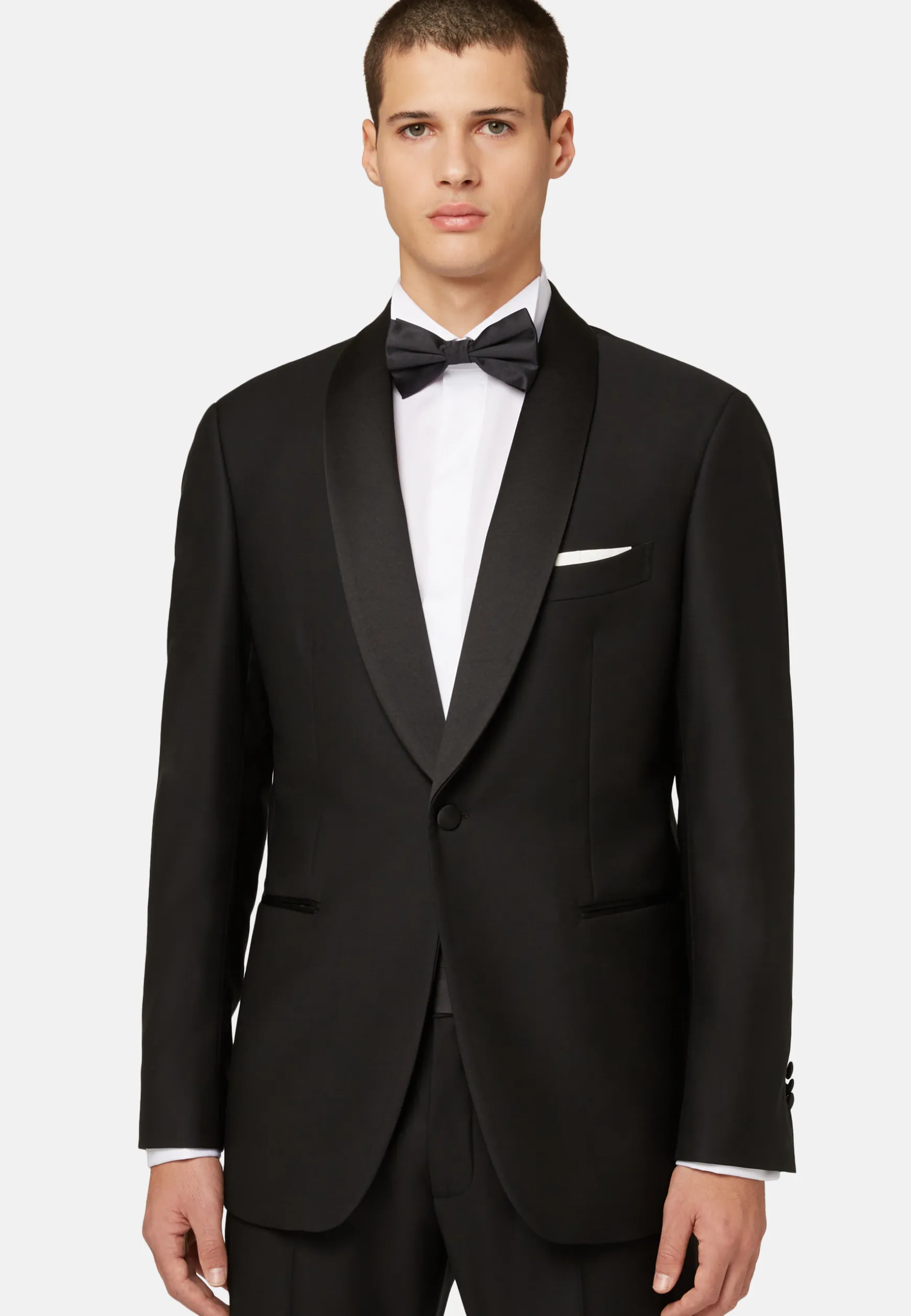 Wool Tuxedo Jacket with Shawl Collar|Boggi Milano Best Sale