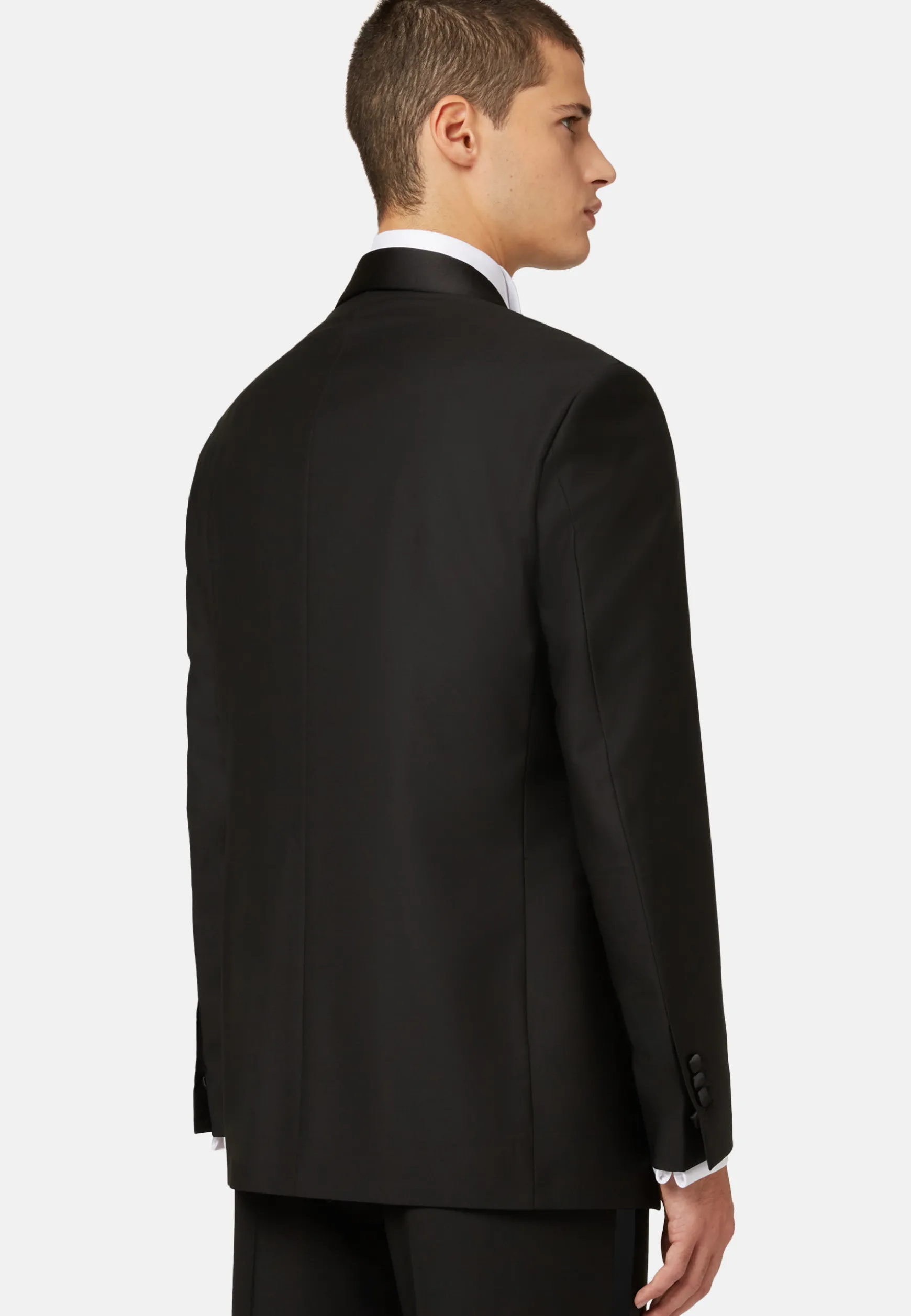 Wool Tuxedo Jacket with Shawl Collar|Boggi Milano Best Sale