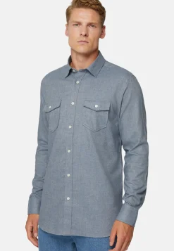 Cotton Tencel Shirt Regular Fit|Boggi Milano Cheap