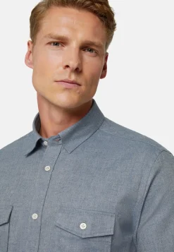 Cotton Tencel Shirt Regular Fit|Boggi Milano Cheap