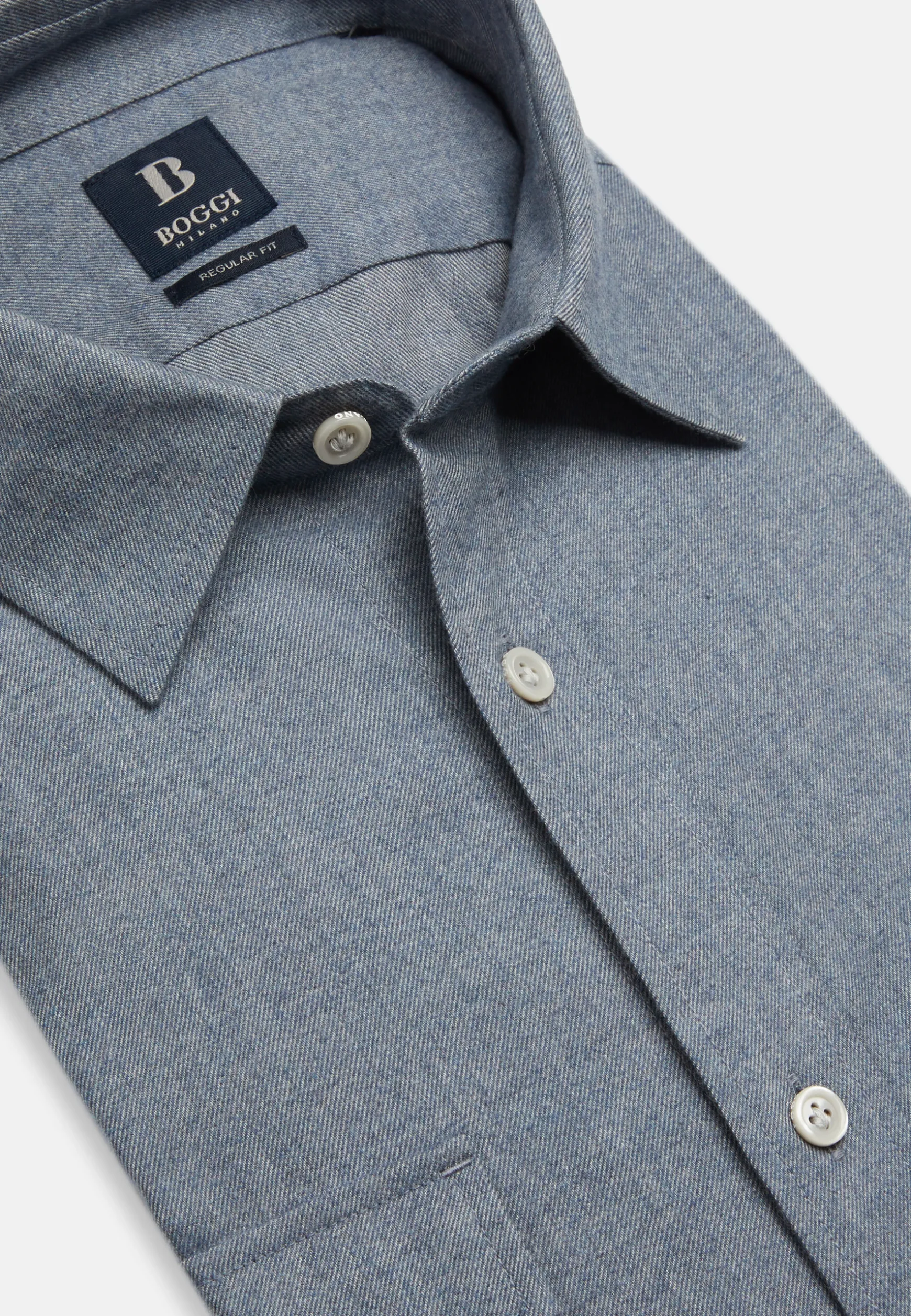 Cotton Tencel Shirt Regular Fit|Boggi Milano Cheap