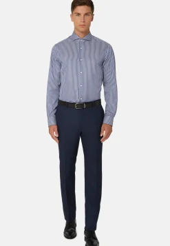 Cotton Twill Shirt Slim Fit|Boggi Milano Outlet