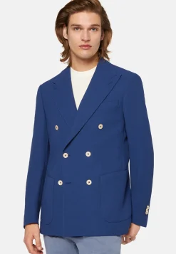 Double-Breasted Jacket In Pure Wool Crepe|Boggi Milano Fashion