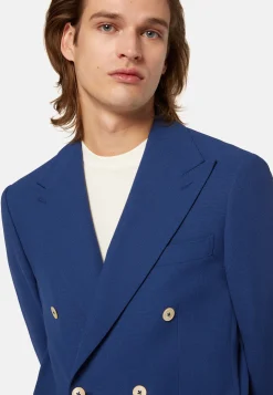 Double-Breasted Jacket In Pure Wool Crepe|Boggi Milano Fashion