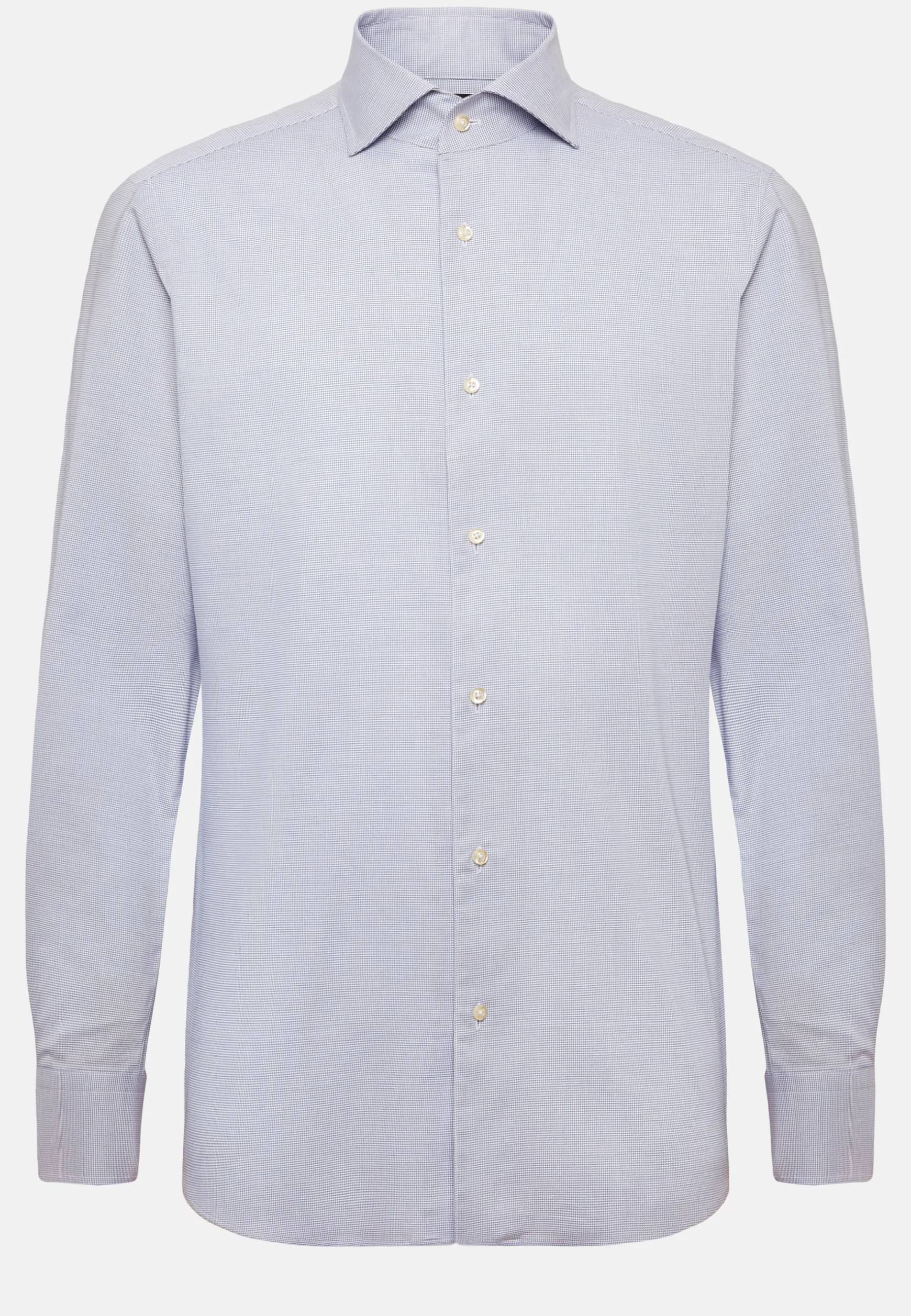 Houndstooth Oxford Cotton Shirt Regular Fit|Boggi Milano Sale