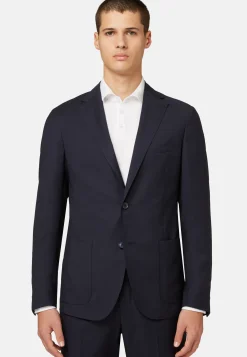 Blue Jacket in B Aria Wool|Boggi Milano Discount