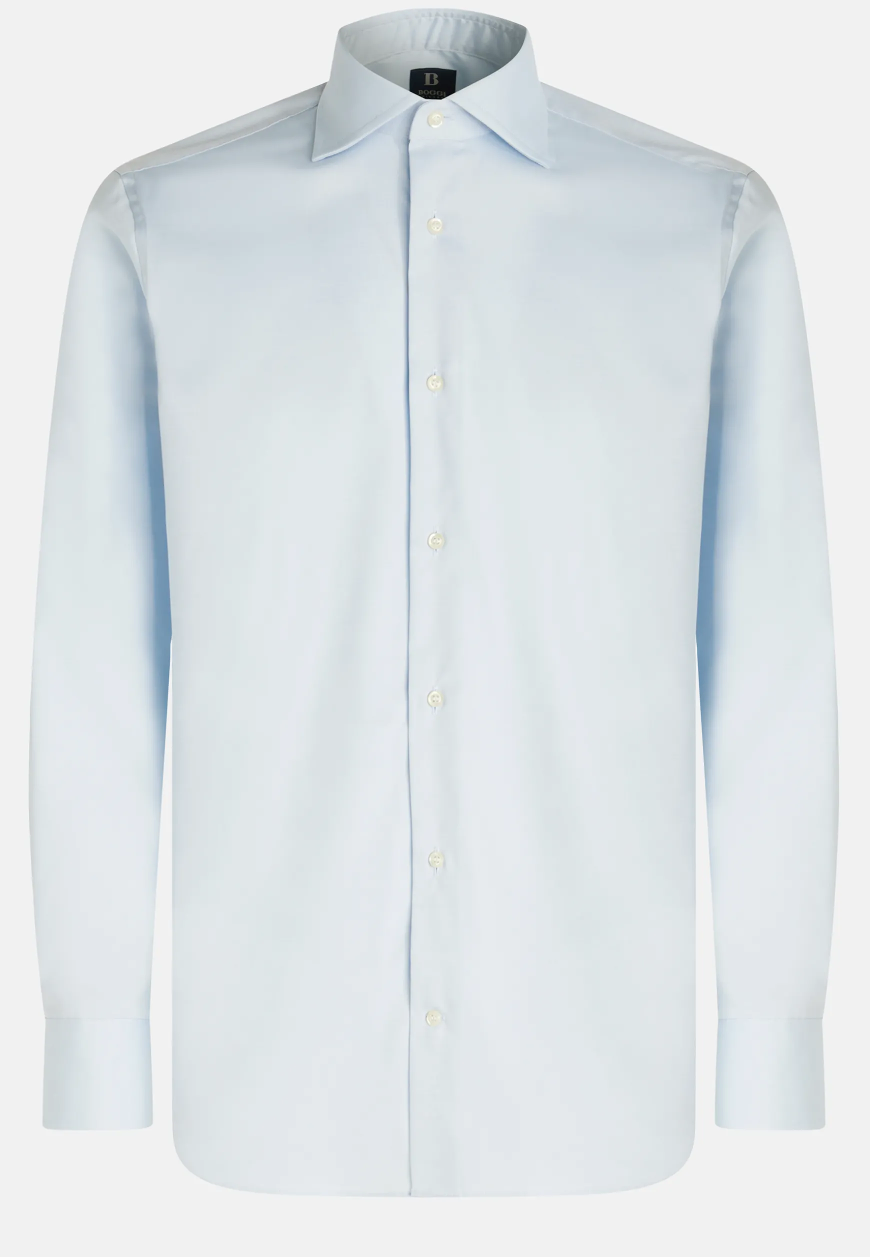 Blue Pin Point Cotton Slim Fit Shirt|Boggi Milano Clearance