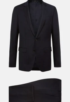 Blue Pin Point Stretch Wool Suit|Boggi Milano Hot