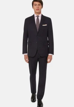 Blue Pinstripe Pure Wool Suit|Boggi Milano Discount