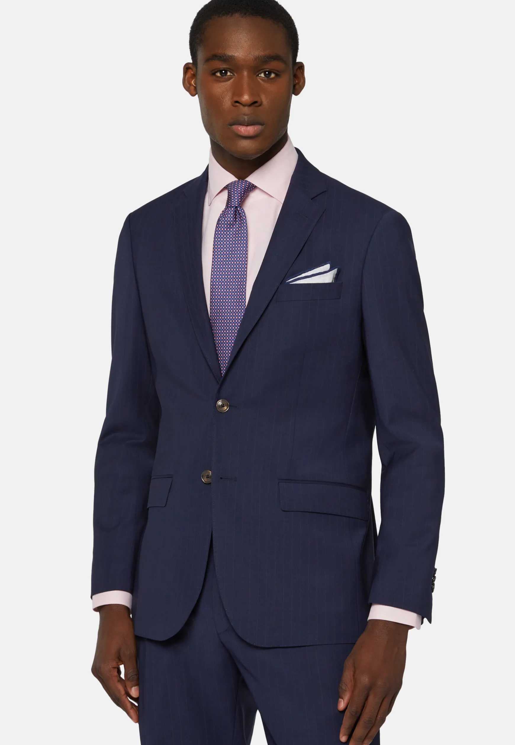 Pinstripe Suit In Stretch Wool And Nylon|Boggi Milano Sale
